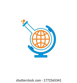 lab globe logo , global lab logo