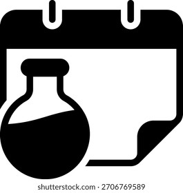 lab glyph icon illustration vector