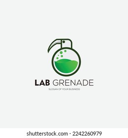 lab grenade design illustration logo colorful