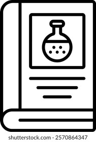 Lab Guide Book vector icon. Can be used for printing, mobile and web applications.