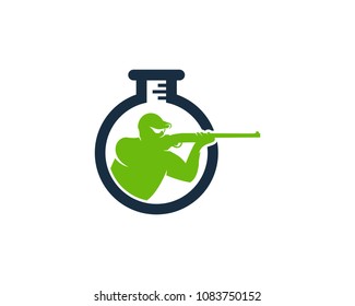 Lab Hunt Icon Logo Design Element