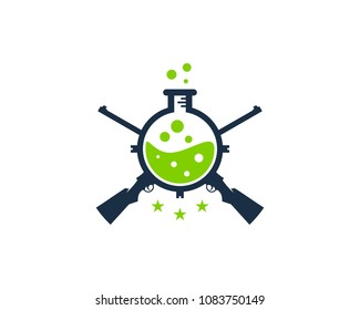 Lab Hunting Icon Logo Design Element