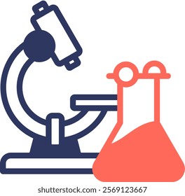 Lab Icon Glyph Color Vector Illustration