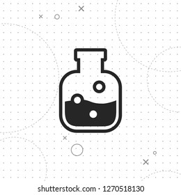 Lab icon, Laboratory bulb icon, vector best flat icon on texture background , EPS 10
