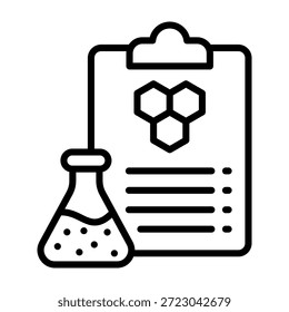 Lab Icon Line Style Vector Illustration