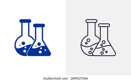 Lab icon logo vector template, Education icon concepts, Creative design