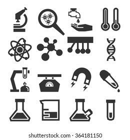 lab icon set