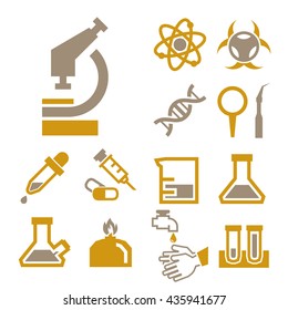 lab icon set