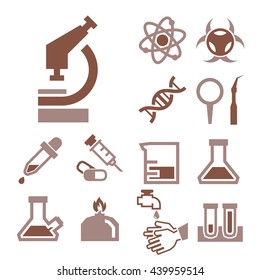 lab icon set
