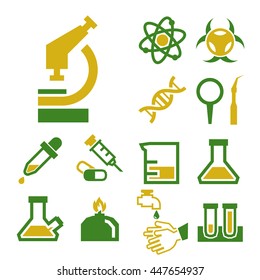 lab icon set