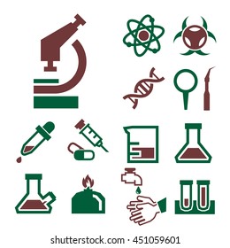 lab icon set