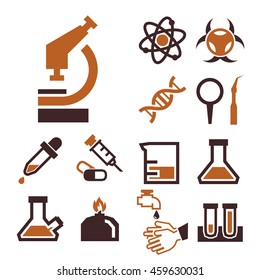 lab icon set
