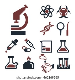 lab icon set