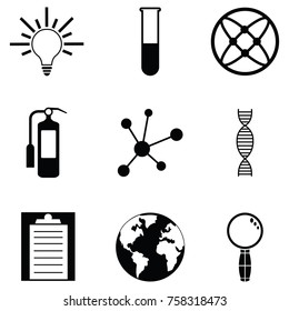 lab icon set