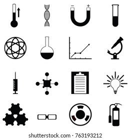 lab icon set