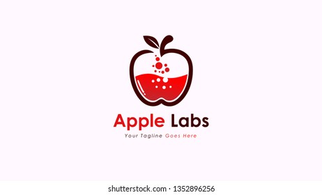 the lab icon shaped apple icon template -vektor