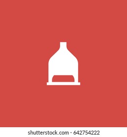 lab icon. sign design. red background