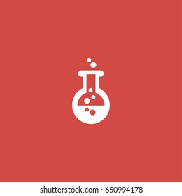 lab icon. sign design. red background