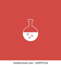 lab icon. sign design. red background