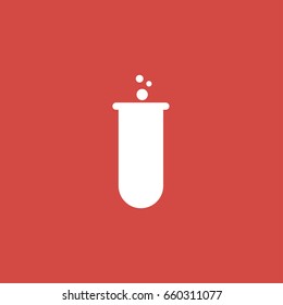 lab icon. sign design. red background