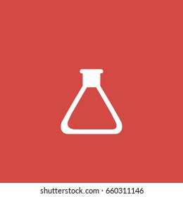 lab icon. sign design. red background