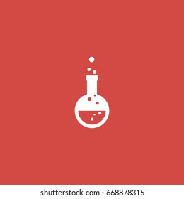 lab icon. sign design. red background