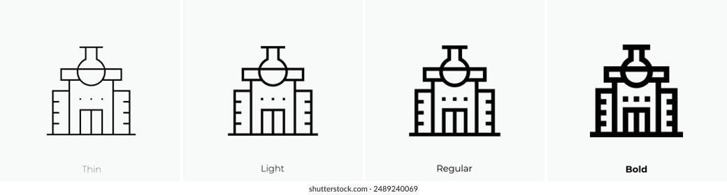 lab icon. Thin, Light Regular And Bold style design isolated on white background