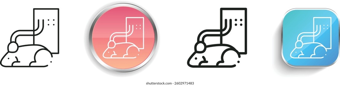 lab icon. Thin Linear, Regular and Button Style Design Isolated On White Background