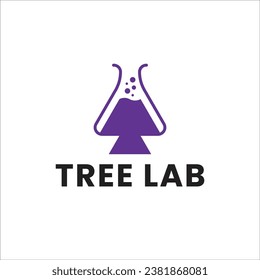 Icono de laboratorio con el logotipo de iconos de árbol