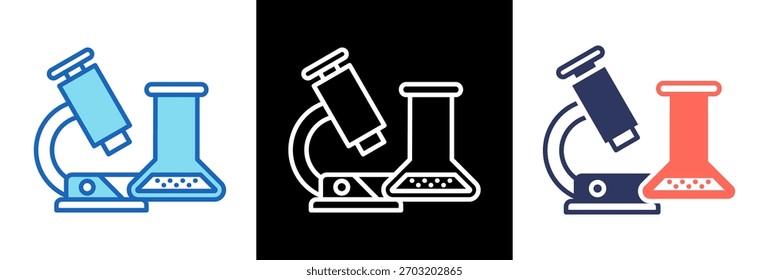 Lab Icon tripplestyle Vector Illustration