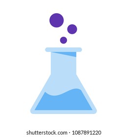 Lab icon. vector flask - science symbol - chemical laboratory research
