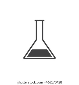 lab icon vector, flask solid logo illustration, pictogram isolated on white
