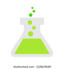 Lab Icon - Vector Laboratory Flask - Chemistry, Science Research Equipment