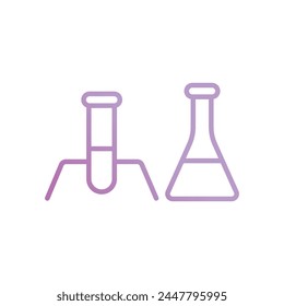 lab icon with white background vector stock illustration