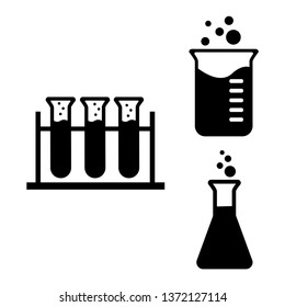Lab icons set. set of 16 lab filled icons such as test tube, microscope, ampoule