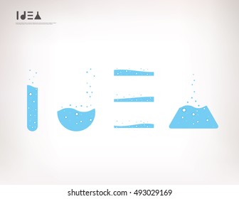 Lab Idea concept design template: Vector illustration