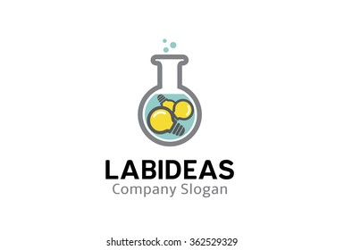 Lab Ideas Logo Symbol Design Illustration
