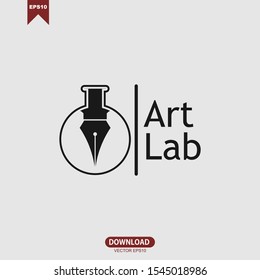 Lab inspiration logo icon vector design