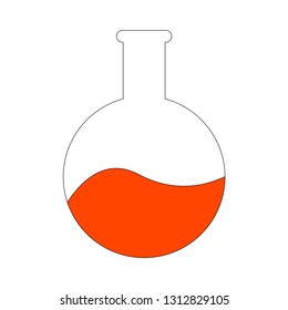 lab instrument boiling florence jar round vector