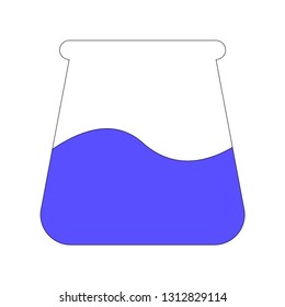 lab instrument flask jar vector