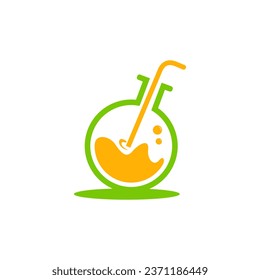 Lab Juice Logo Vector Template