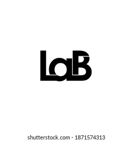 lab letter original monogram logo design