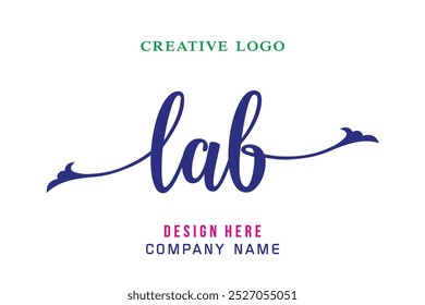LAB  lettering logo is simple, easy to understand and authoritative