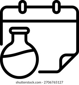 Illustrationsvektor für Laborlinie-Symbole