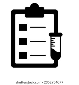 Lab list vector icon which can easily modify or edit

