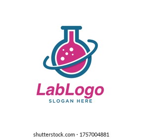 Lab logo design creative template