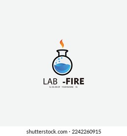 lab logo design gradient color icon 
