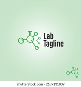 Lab Logo Design Template. Medical laboratory Logo . Science Labs Logo Design . Bio organic lab logo. 