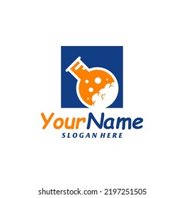 Lab Logo Design Template. Science lab logo concept vector. Creative Icon Symbol