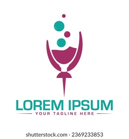 Logo-Design des Labels Einzigartiges und modernes Logo-Design